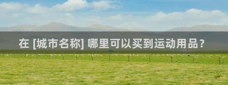 欧陆娱乐挂机项目：在 [城市名称] 哪里可以买到运动