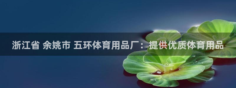 欧陆娱乐登录平台下载：浙江省 余姚市 五环体育用品厂