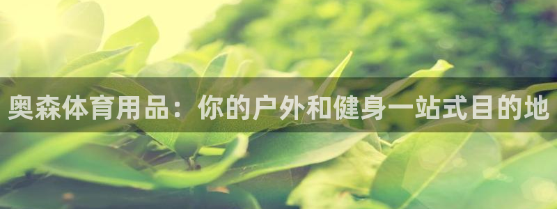 欧陆娱乐欧陆主管：奥森体育用品：你的户外和健身一站式