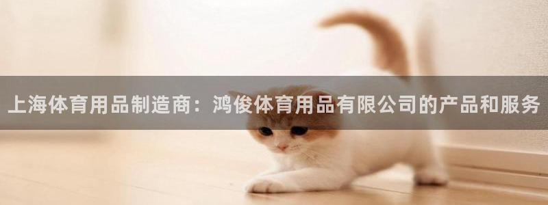欧陆娱乐怎么注册：上海体育用品制造商：鸿俊体育用品有