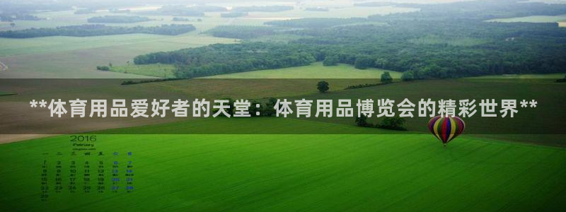 欧陆娱乐游戏：**体育用品爱好者的天堂：体育用品博览