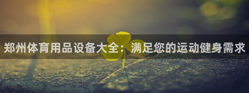 欧陆娱乐登陆官网入口：郑州体育用品设备大全：满足您的