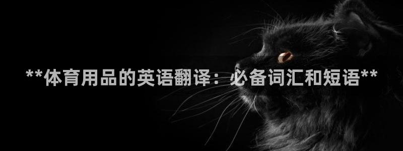 欧陆娱乐注册代理：**体育用品的英语翻译：必备词汇和